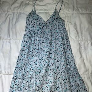 Wild Fable Blue Floral Mini Dress